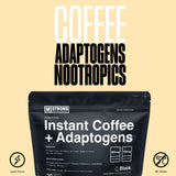 STRONG COFFEE COMPANY, INSTANT BLCAK COFFEE - 30 Servings, Extreme Focus, Adaptogen Coffee, No Jitters, No Crash