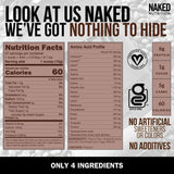 Chocolate Peanut Butter from US Farms, Only 4 Ingredients - Roasted Peanuts, Cocoa, Sea Salt, and Sugar - Vegan, 47 Servings - NAKED PB