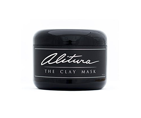 Alitura Anti-Aging Professional Clay Face Mask - Organic & All Natural - Pure Bentonite, Volcanic & Indian Clay for Men and Women - Instantly Detoxify, Brighten, Heal and Smooth Skin - 7.1oz