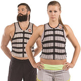 Hyperwear Hyper Vest PRO Unisex 10-Pound Adjustable Weighted Vest for Fitness Workouts, Medium, Grey