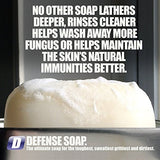Defense Soap 4 Ounce Bar (Pack of 2) - 100% Natural and Herbal Pharmaceutical Grade Tea Tree Oil