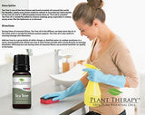 Plant Therapy Organic Tea Tree Oil (Melaleuca) 100% Pure, USDA Certified Organic, Undiluted, Natural Aromatherapy, Therapeutic Grade 10 mL (1/3 oz)