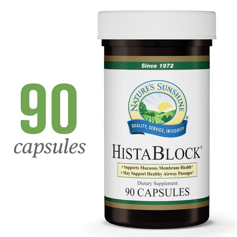 Nature's Sunshine HistaBlock, 90 Capsules | Natural Histamine Blocker with Quercetin and Bromelain to Support Healthy Respiratory Function