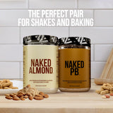 Chocolate Peanut Butter from US Farms, Only 4 Ingredients - Roasted Peanuts, Cocoa, Sea Salt, and Sugar - Vegan, 47 Servings - NAKED PB