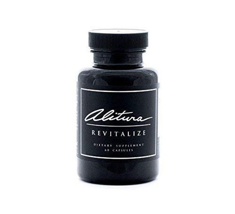 Alitura Revitalize Dietary Supplement. Organic, All-Natural Supplement Made with Adaptogenic Herbs to Reduce Stress, Help Burn Fat and Build Muscle. for Men and Women (60 Capsules)