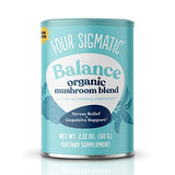 Adaptogen and Mushroom Blend Balance Mix by Four Sigmatic | Adaptogen Supplement with Ashwagandha, Moringa, Holy Basil, Reishi, Chaga and More | Natural Stress Relief and Immune Support Supplement