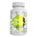 P3-OM - Patented Single Strain Probiotic, 120 Capsules (BiOptimizers) - No Refrigeration Required - 100% Money Back Guarantee - P3OM