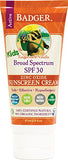 Badger - SPF 30 Kids Sunscreen Cream, Tangerine and Vanilla - 2.9 Fl Oz Tube