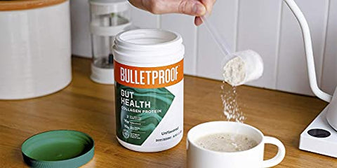 Gut Health Collagen Protein, Unflavored, 14 Oz, Bulletproof Prebiotics ...