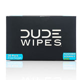 DUDE Wipes Flushable Wet Wipes (2 Packs 30 Wipes) Individually Wrapped for Travel, Unscented Wet Wipes with Vitamin-E & Aloe, 100% Biodegradable Septic and Sewer Safe