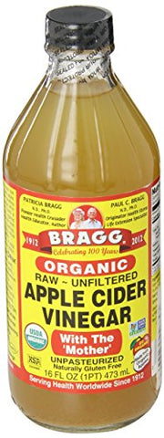 Bragg Organic Unfiltered Apple Cider Vinegar, Raw, 16 Ounce - 1 Pack