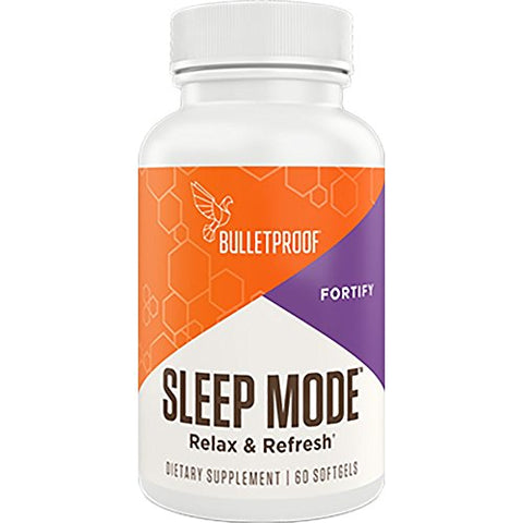 Bulletproof Sleep Mode Softgels, Helps You Fall Asleep Faster and Get a Good Night's Sleep (60 Softgels)