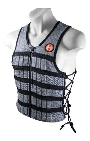 Hyperwear Hyper Vest PRO Unisex 10-Pound Adjustable Weighted Vest for Fitness Workouts, Medium, Grey