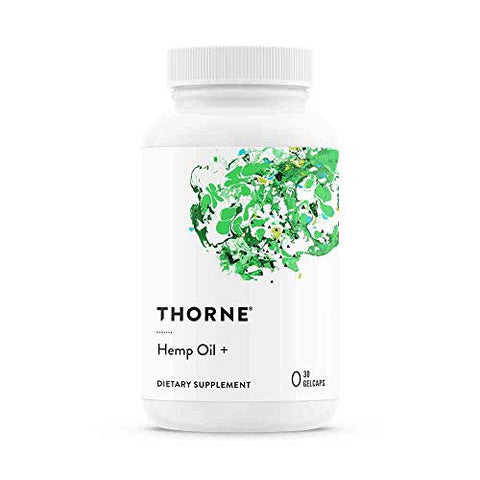 Thorne Research - Hemp Oil + with Hemp Stalk Oil, Clove, Black Pepper, Hops, and Rosemary - 30 Gelcaps