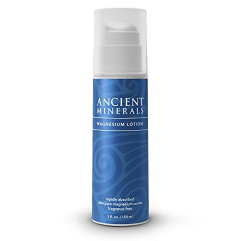 Ancient Minerals Magnesium Lotion 5 oz. - Pure Genuine Zechstein Magnesium Chloride Supplement - Best for Topical Skin Application on Sensitive Skin