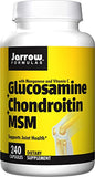 Jarrow Formulas Glucosamine and Chondroitin and MSM, Supports Joint Health, 240 Caps