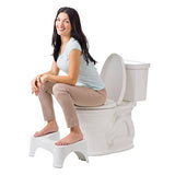 Squatty Potty The Original Bathroom Toilet Stool, White, 7"