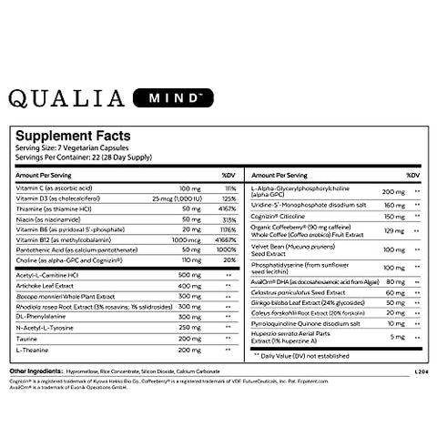 NEUROHACKER COLLECTIVE Qualia Mind Nootropics | Top Brain Supplement C ...
