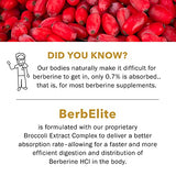 Mara Labs BerbElite | 350mg Berberine HCL & Broccoli Seed Complex for Increase Bioavailability | 30 Servings