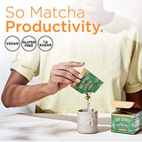 Matcha Latte Mix by Four Sigmatic | Lion’s Mane Mushroom, Organic Matcha, Maitake & Moringa | Focus, Creativity & Productivity Support | 20mg Caffeine | Vegan, Gluten-Free | 0.21 Ounce | Pack of 10