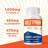 Immune Complex, 90 Capsules, Powerful 1000mg Vitamin C, 570mg Herbal Blend, 450mg Elderberry, Bulletproof Antioxidant Supplement