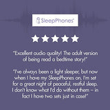 AcousticSheep SleepPhones Classic Sleep Headphones (Black, Medium - One Size Fits Most)