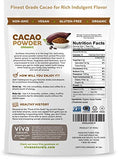 Viva Naturals #1 Best Selling Certified Organic Cacao Powder from Superior Criollo Beans, 1 LB Bag