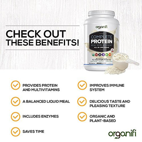 Vegan Protein Powder - Organifi Complete Protein - Organic Plant Based ...