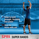 SPRI Superbands - Resistance Band for Assisted Pull-ups, Core Fitness, and Strength Training Resistance Exercises - Versatile Tool for Flexibility, Stamina, and Balance - 0.75", Green