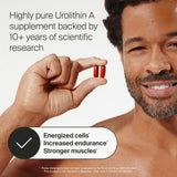 Timeline Mitopure - Urolithin A 500mg [28 Softgel Capsules] Mitochondria Energy Supplement - First Patented, Clinically Tested Urolithin A, 6X More Potent Than Diet Alone - for Energy and Endurance