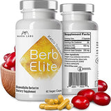 Mara Labs BerbElite | 350mg Berberine HCL & Broccoli Seed Complex for Increase Bioavailability | 30 Servings