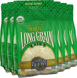 Lundberg Family Farms Organic Long Grain Rice, White, 32 Ounce (Pack of 6)