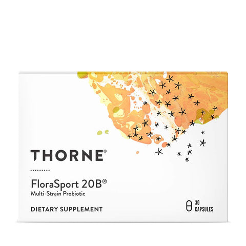 Thorne Research - FloraSport 20B Probiotic Supplement - 20 Billion Active Cultures per Capsule - NSF Certified for Sport - 30 Capsules