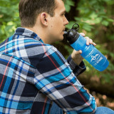 Berkey Sport Filtered Water Bottle BPA Free Portable 22oz New 2018 Model (Single)