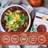 Chili with Beans and Grass Fed Beef and Bone Broth by Kettle and Fire, Pack of 2, Gluten Free Collagen Soup on the Go, Non GMO, 18g of protein, 16.9 fl oz